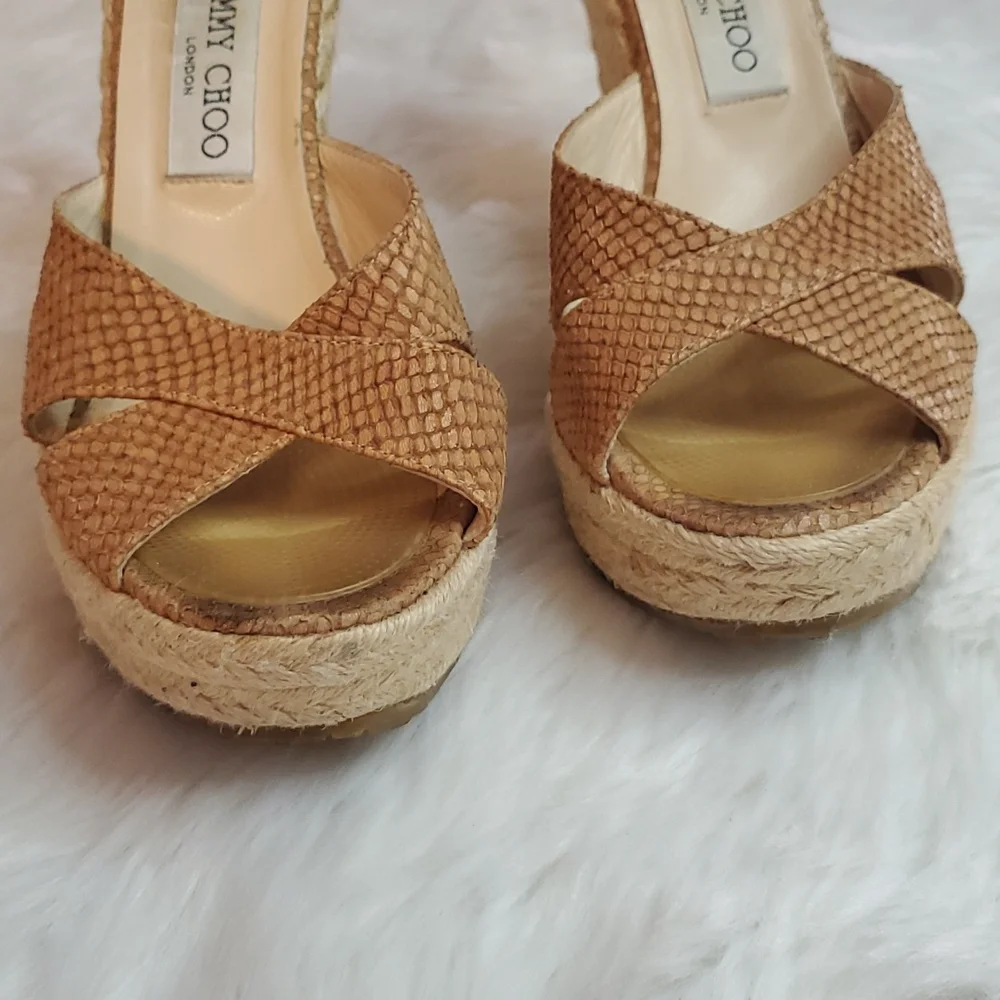 Jimmy Choo espadrilles sandals women size 40